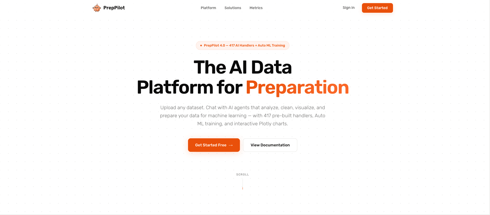 PrepPilot product interface
